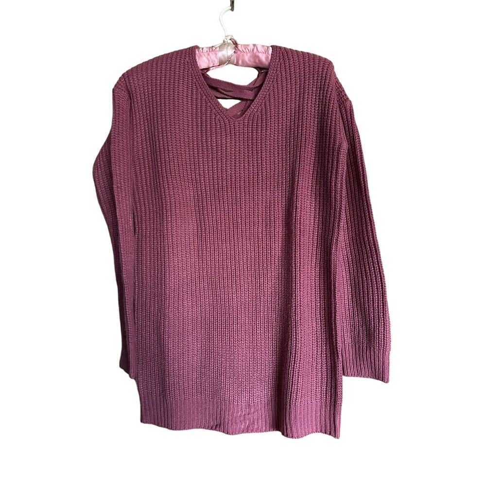 Zoey Pink Long Sleeve Sweater Size Small